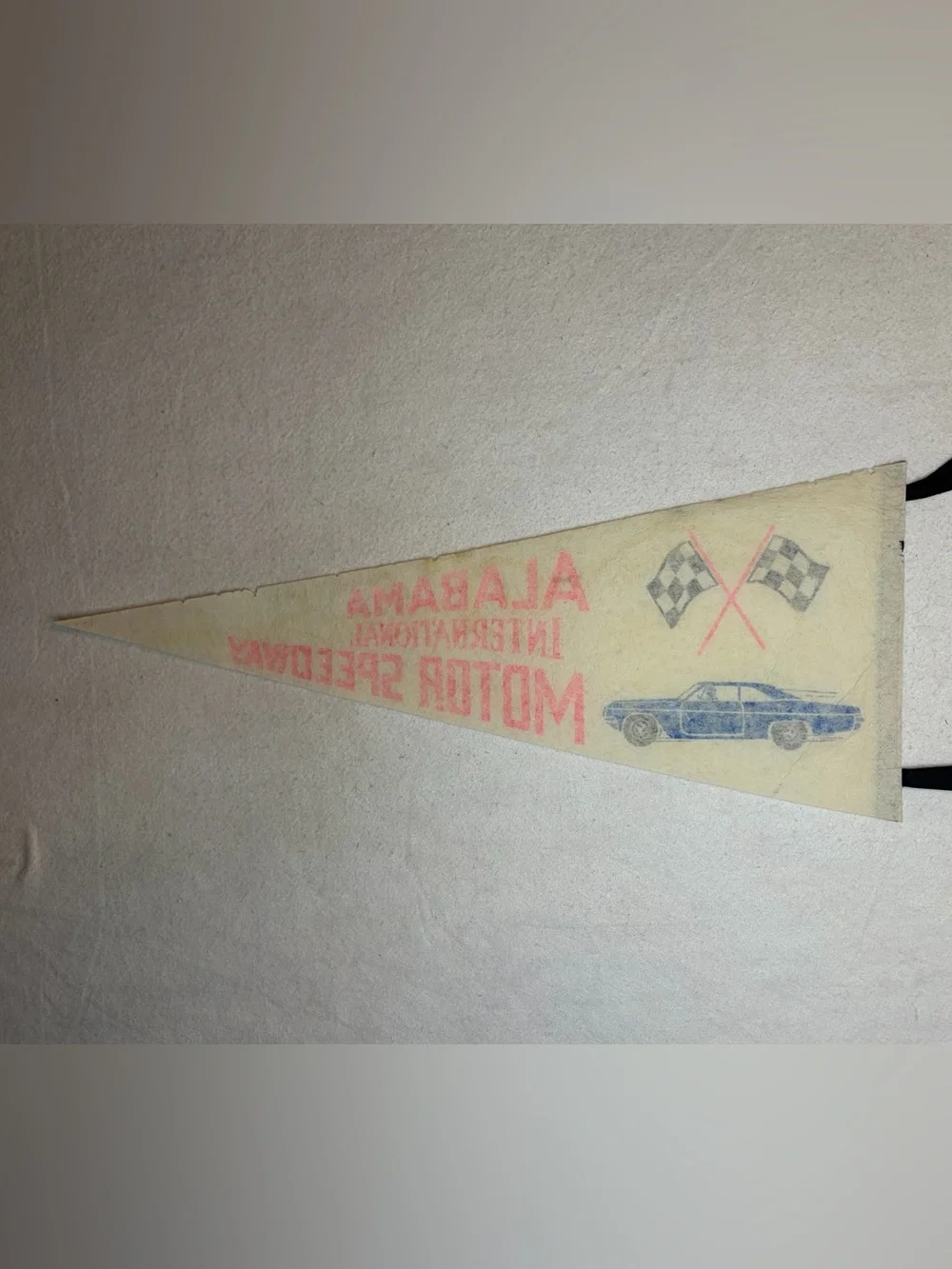 Vintage Alabama International Motor Speedway Racing Pennant 29.5” NASCAR